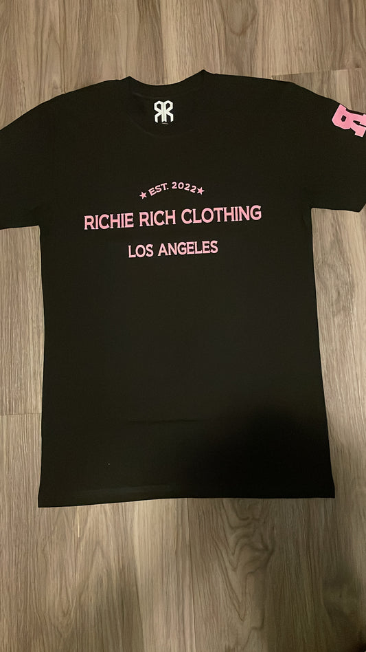 RR monogram Pink T-shirt