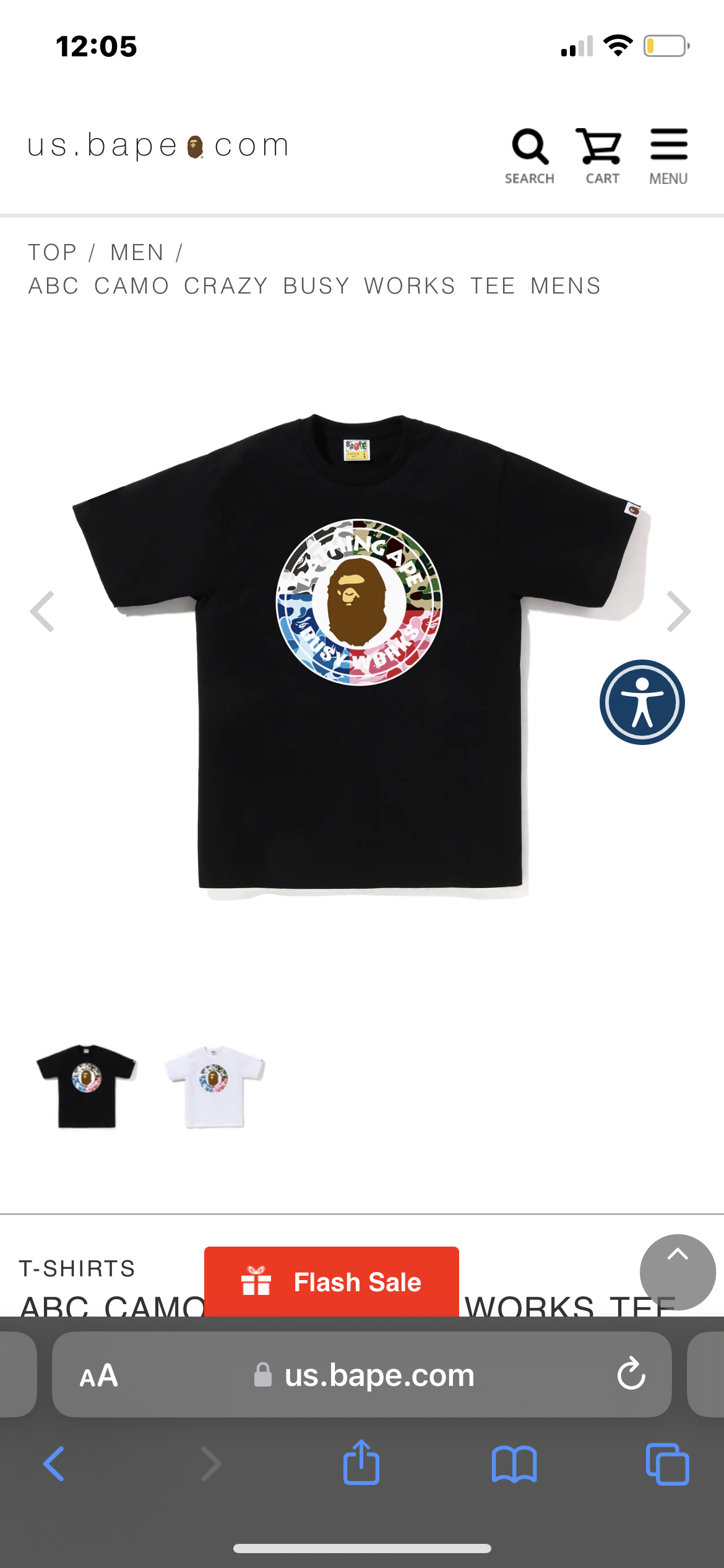 Bape ABC camo crazy busy work Tshirt